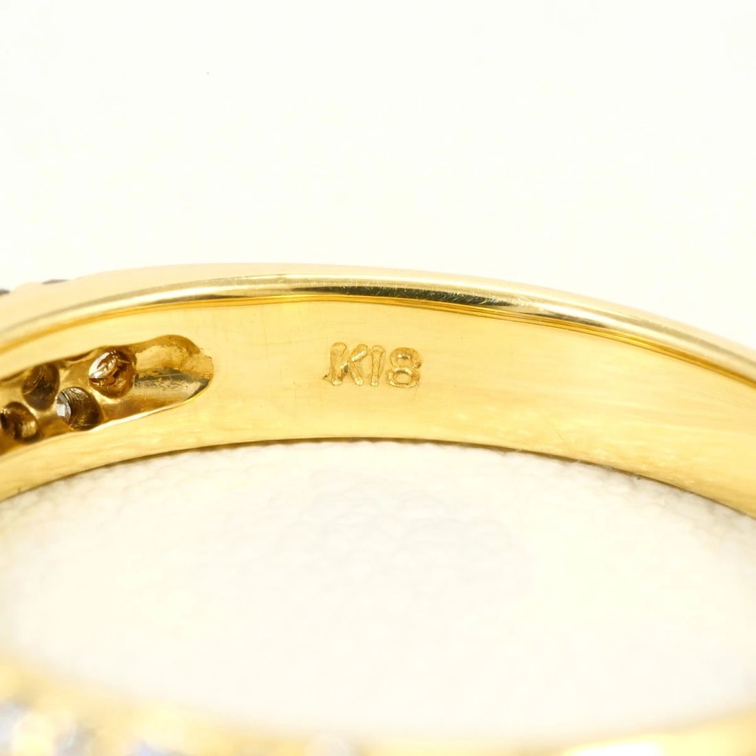 K18 GOLD RING DIAMOND - 5
