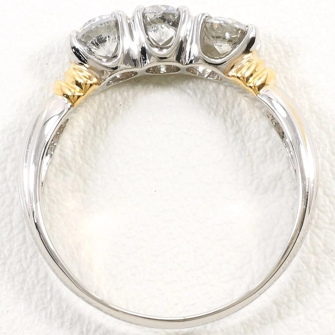 PT900 K18 RING DIAMOND - 3