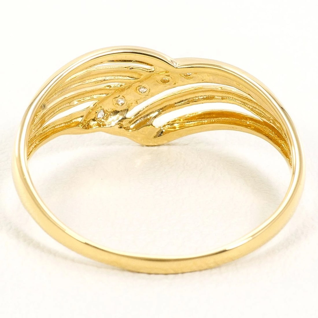 K18 GOLD RING DIAMOND - 3