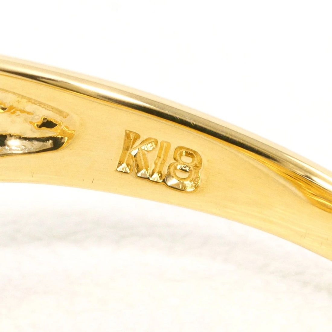 K18 GOLD RING DIAMOND - 4