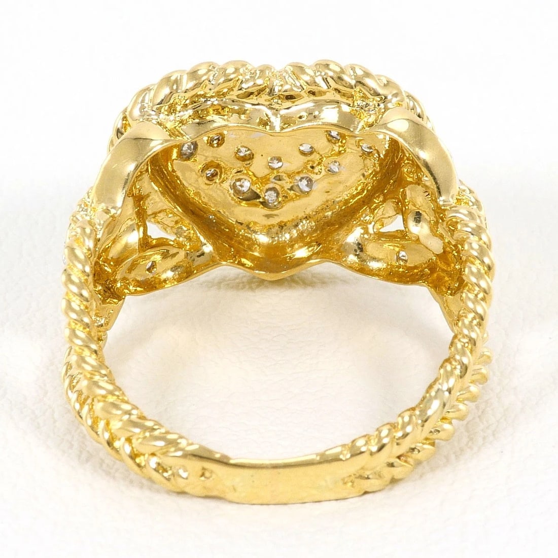 K18 GOLD RING DIAMOND - 4