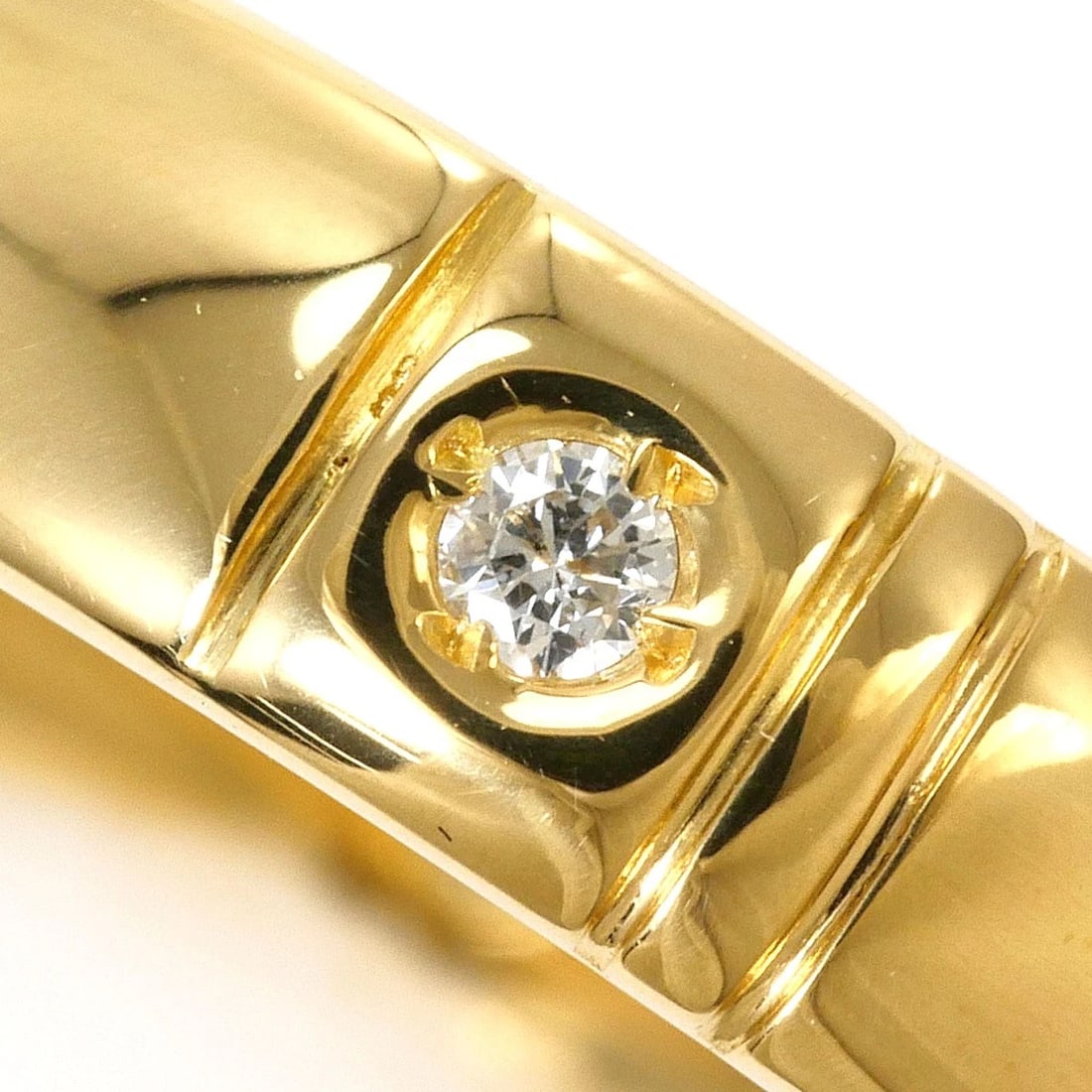 K18 GOLD RING DIAMOND - 2
