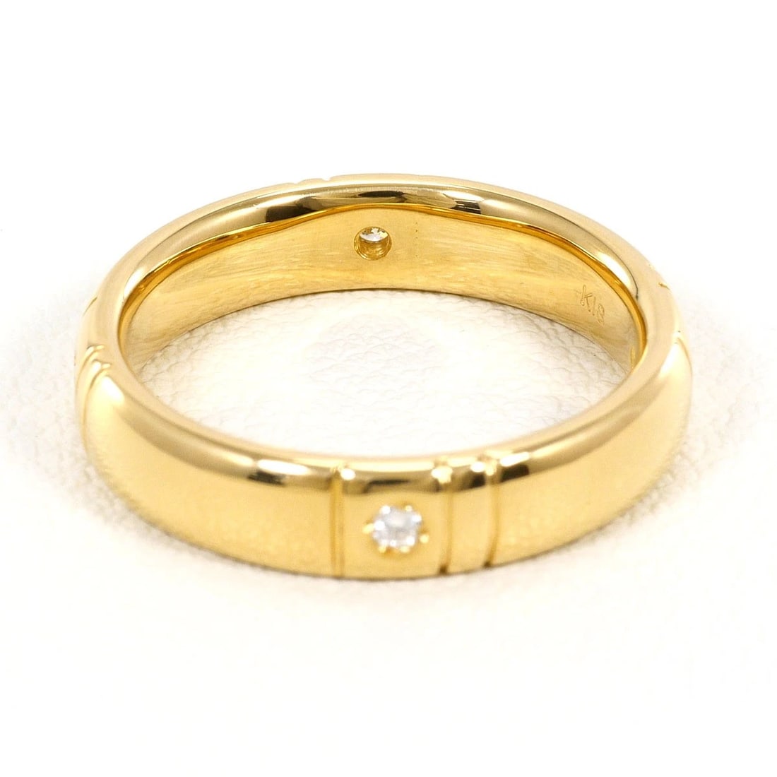 K18 GOLD RING DIAMOND - 4