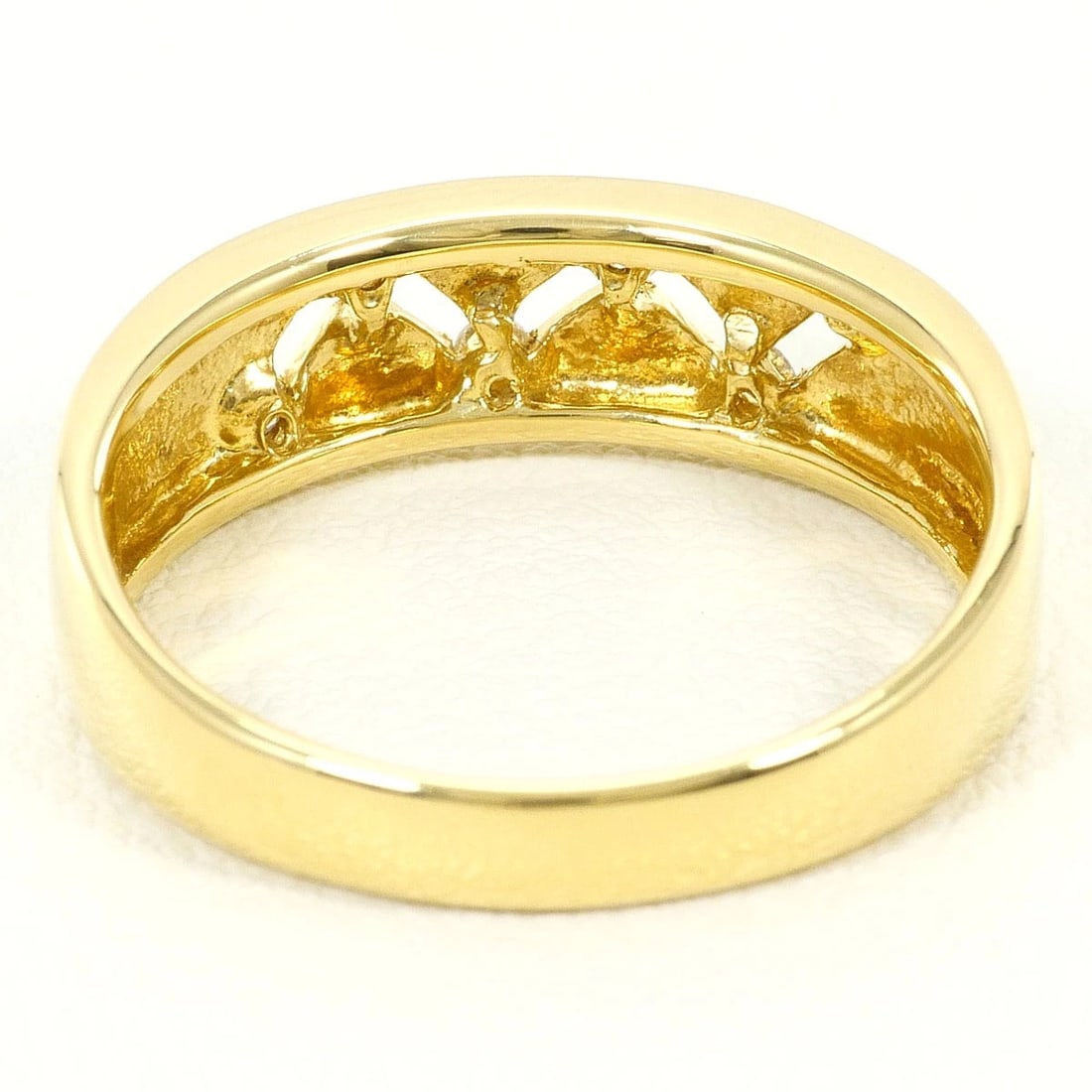K18 GOLD RING DIAMOND - 4