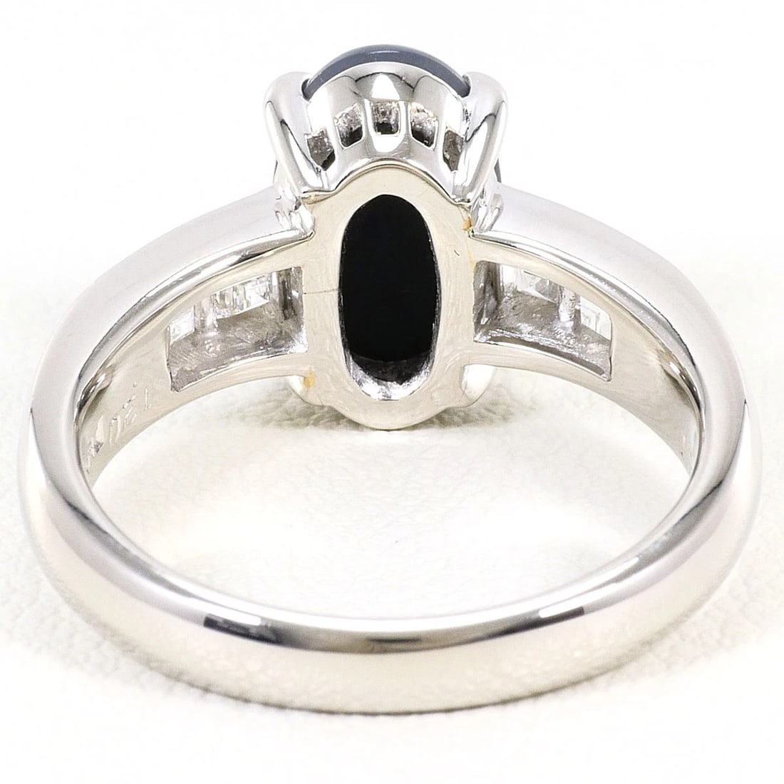 PT900 PLATINUM RING BLACK - 4