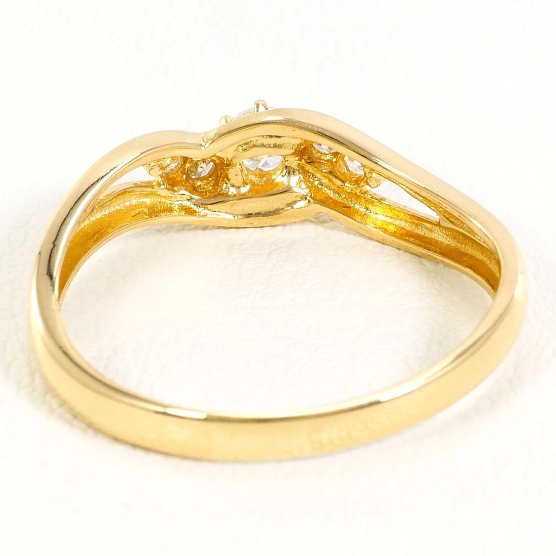 K18 GOLD RING DIAMOND - 3