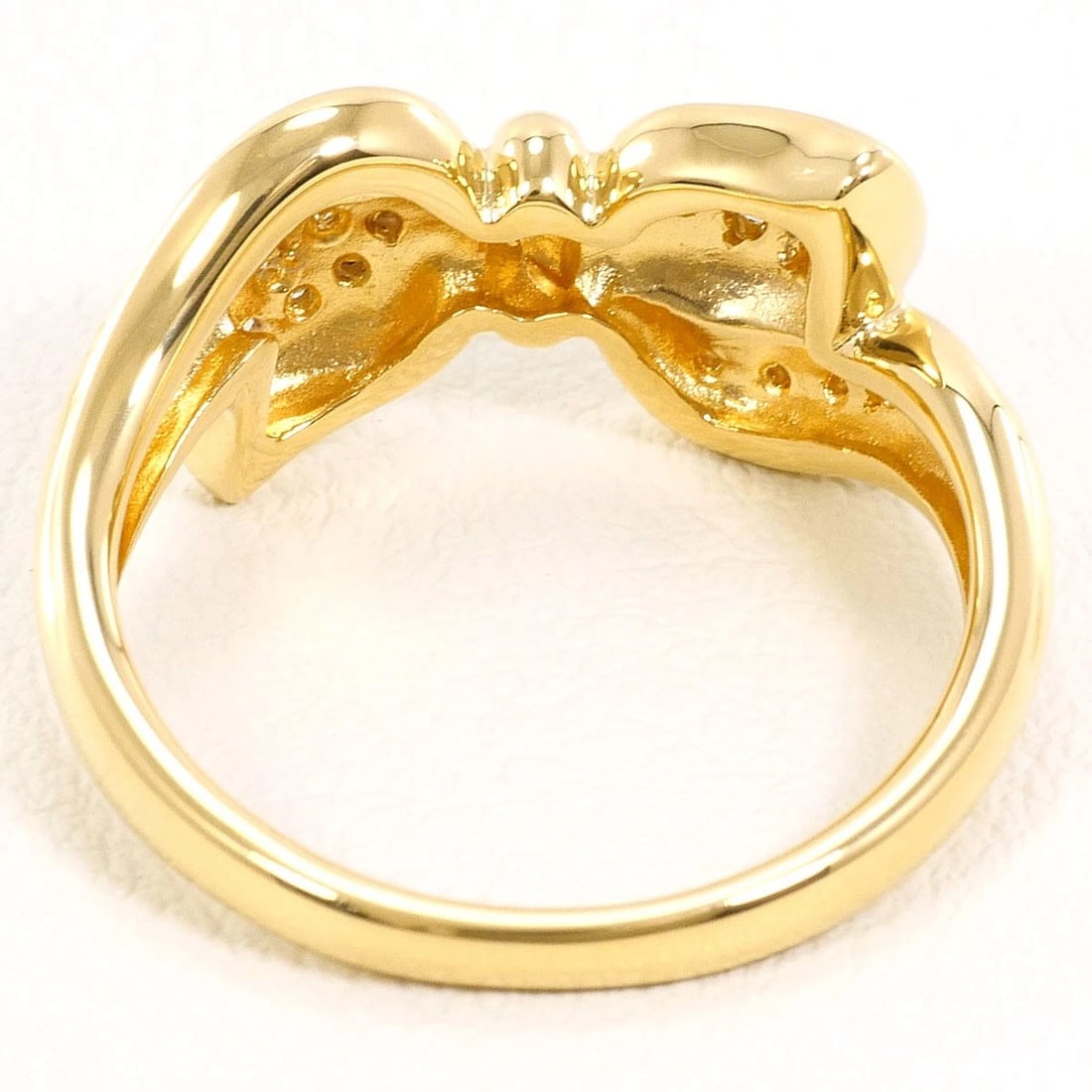 K18 GOLD RING DIAMOND - 4