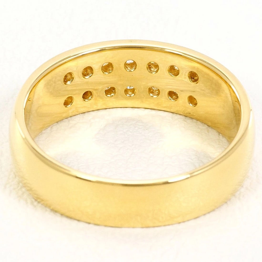 K18 GOLD RING DIAMOND - 4