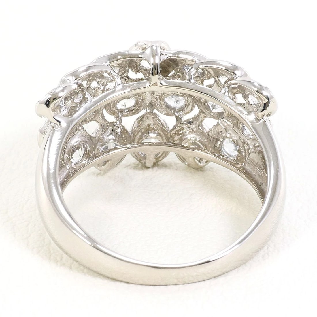 PT900 RING WHITE SAPPHIRE - 4