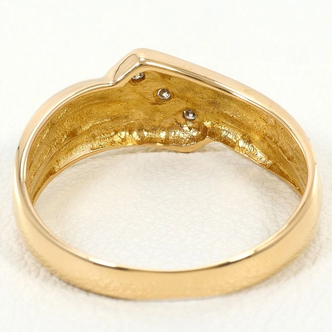 K18 GOLD RING DIAMOND - 3
