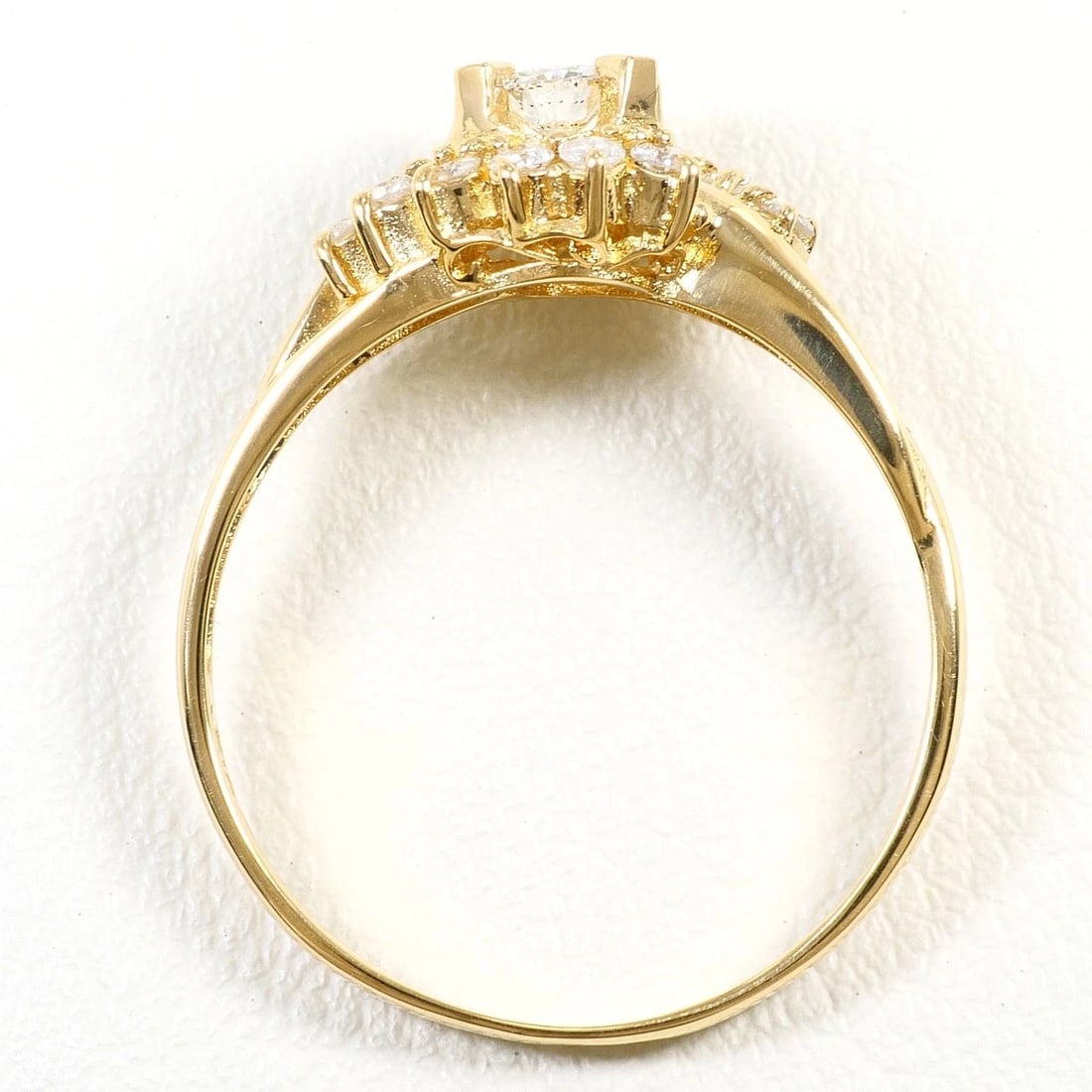 K18 GOLD RING DIAMOND - 3