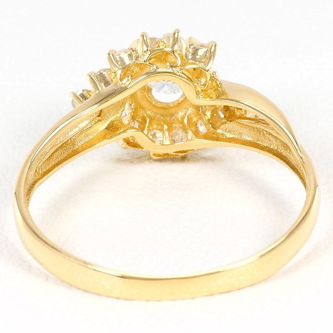 K18 GOLD RING DIAMOND - 4