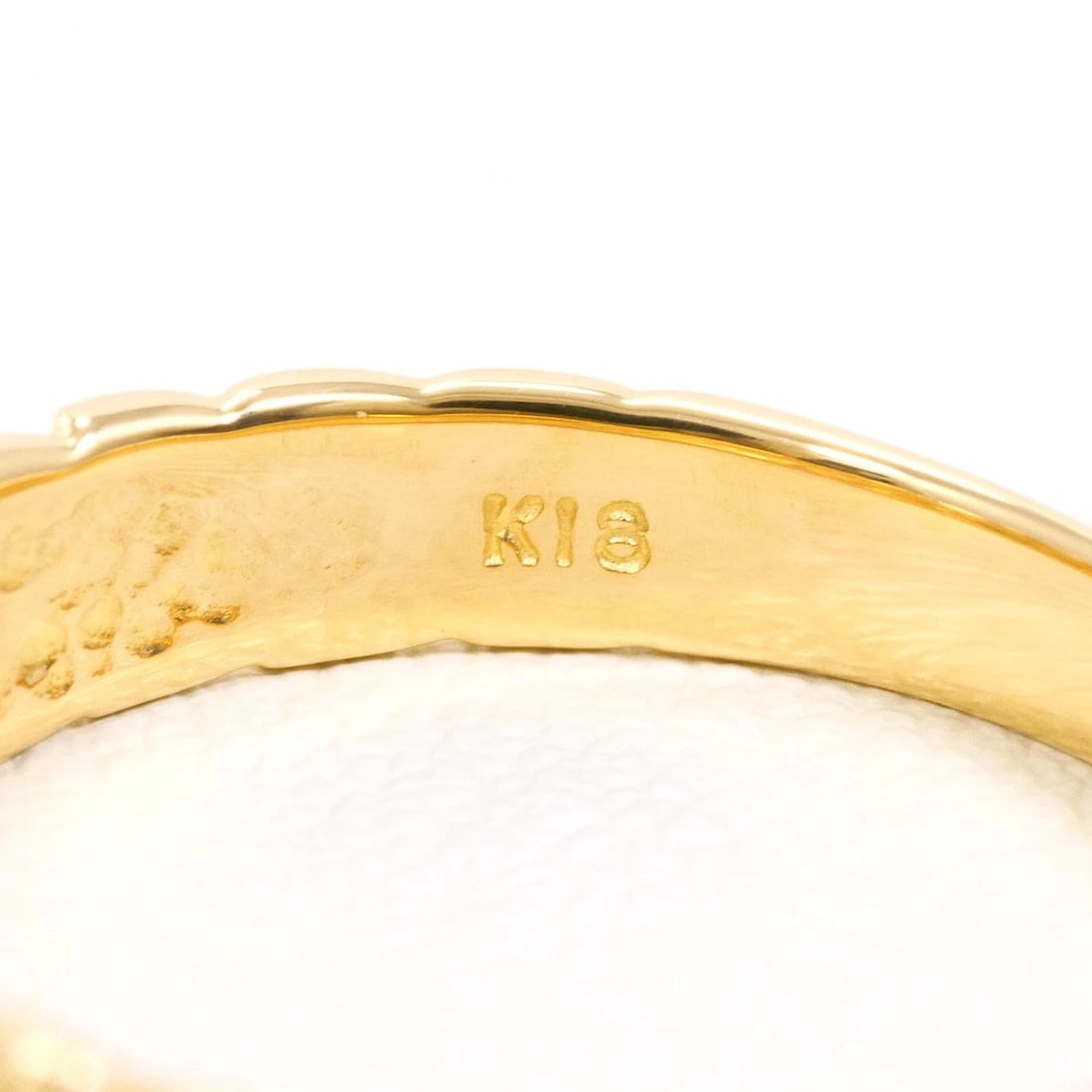 K18 GOLD RING DIAMOND - 4