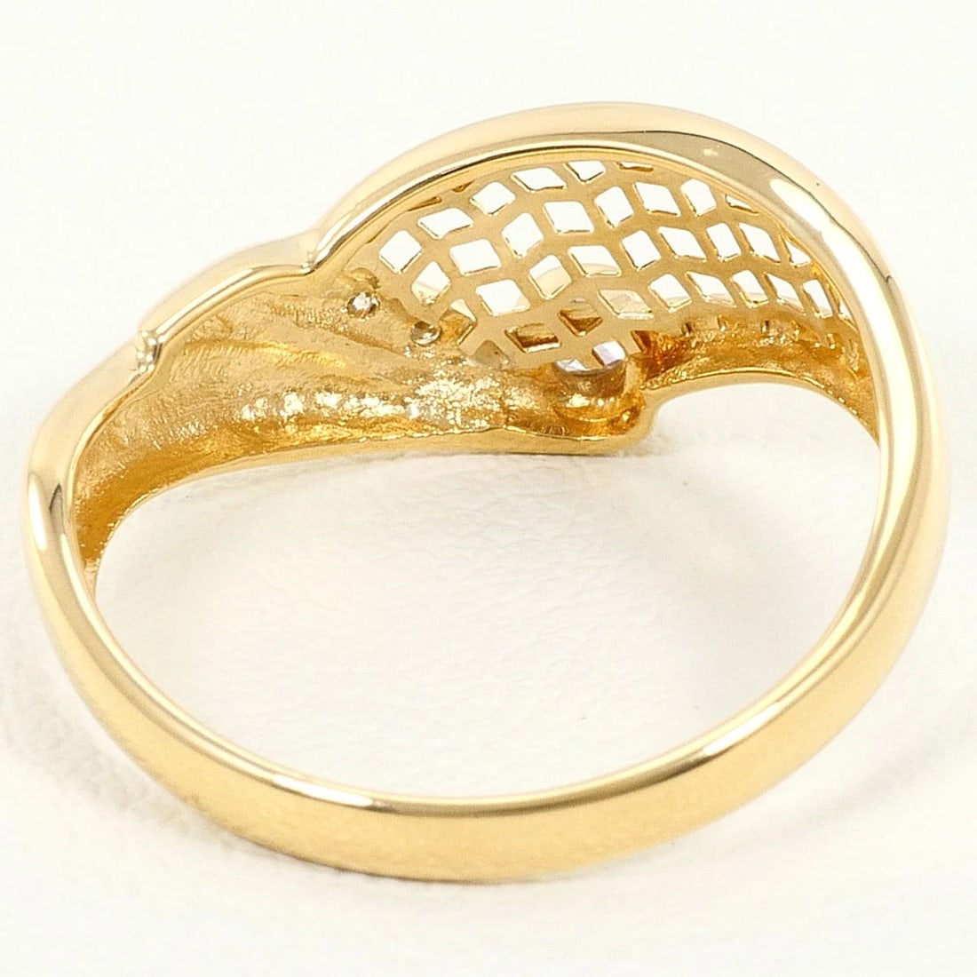 K18 GOLD RING DIAMOND - 3