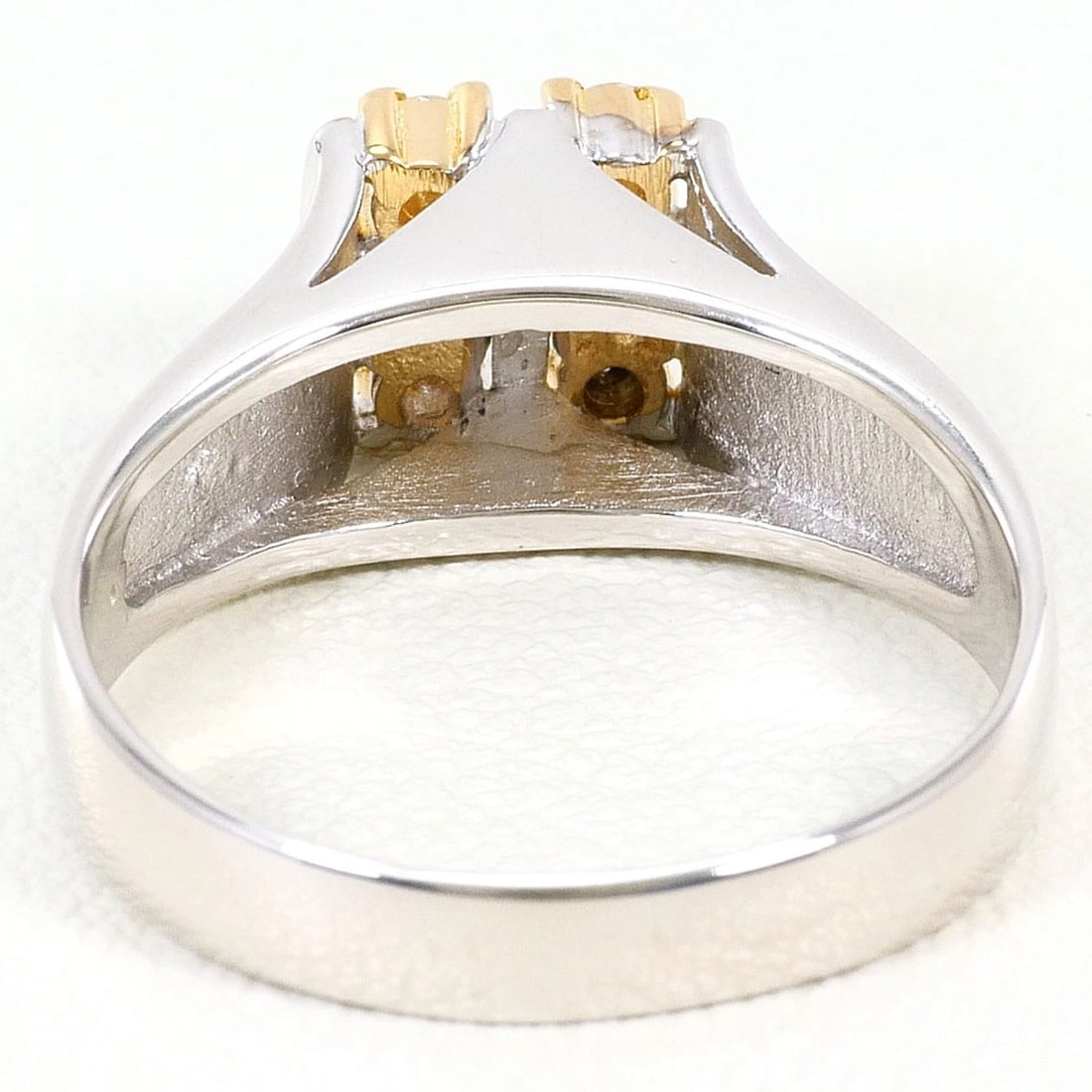 K14 GOLD RING DIAMOND - 4