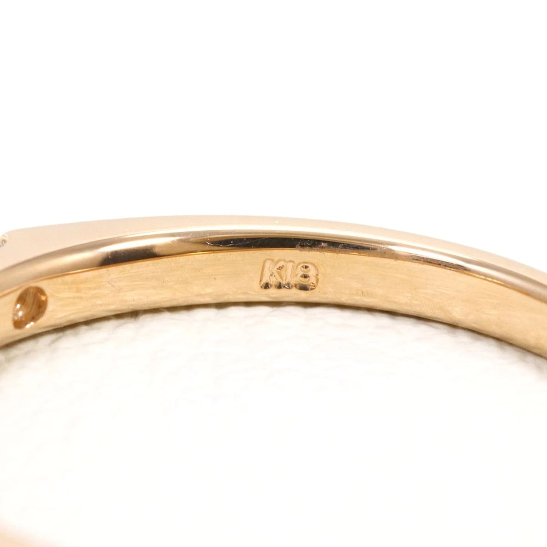K18 GOLD RING DIAMOND - 4