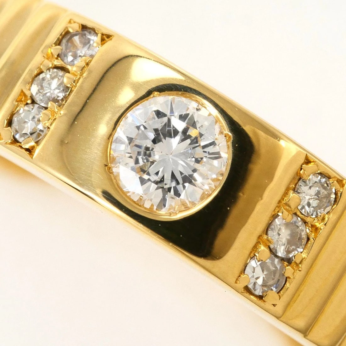 K18 GOLD RING DIAMOND - 2