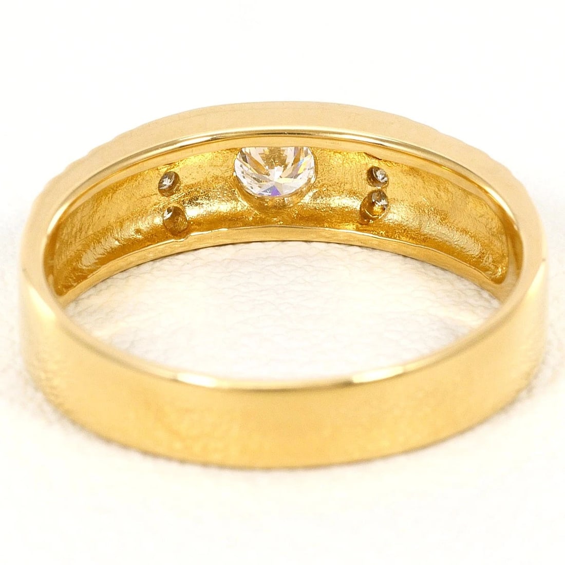 K18 GOLD RING DIAMOND - 4