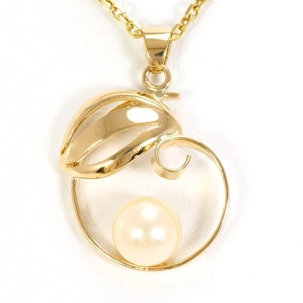 K18 NECKLACE: K18 Necklace Brand: No Brand Type/Style: Necklace Material: K18/Yellow Gold, Main Stone Pearl (Akoya Pearl) Color: Yellow Gold Size: Top: Total length around 23 x 0.7" (Top and chain are detachable),