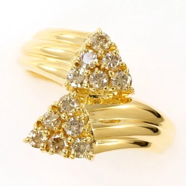 K18 RING: K18 Ring Brand: No Brand Type/Style: Ring Material: K18/Yellow Gold, Main Stone Natural Color: Yellow Gold Size: US 6 1/2 Accessories: None Accessories Notice: When purchasing pre-owned goods, please