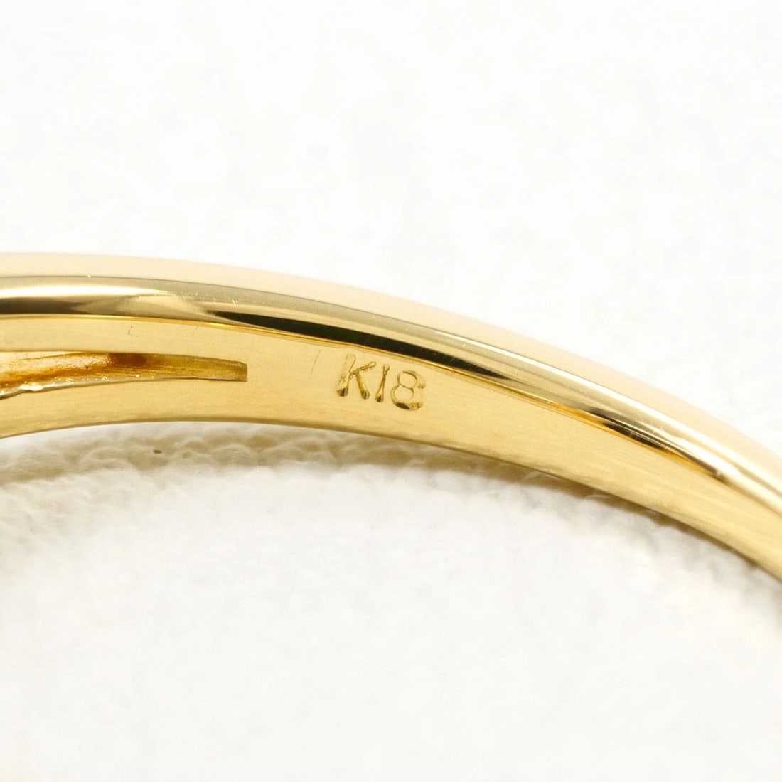 K18 GOLD RING DIAMOND - 4