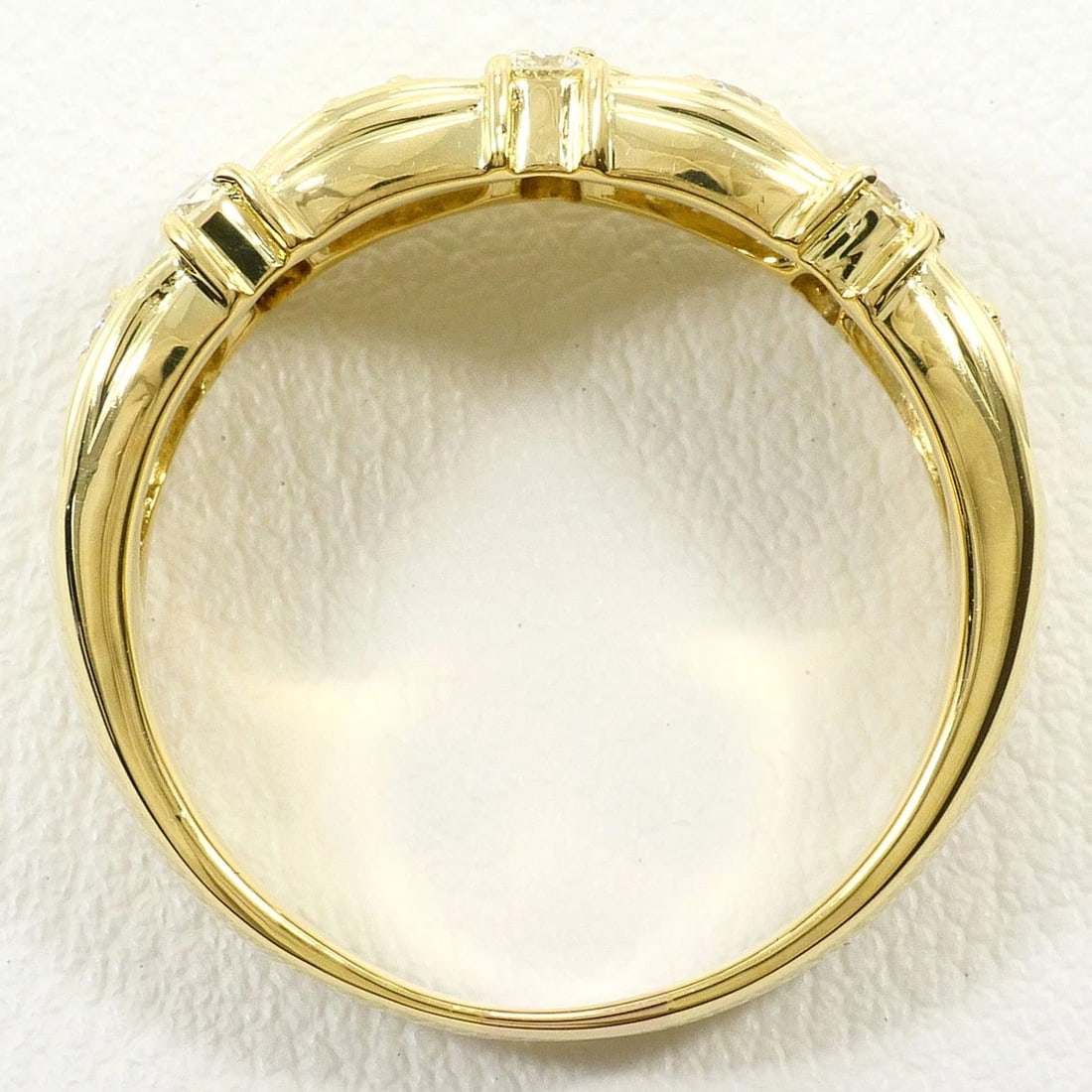 K18 GOLD RING DIAMOND - 3
