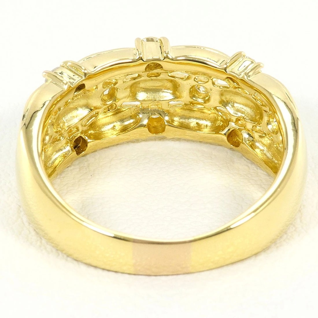 K18 GOLD RING DIAMOND - 4