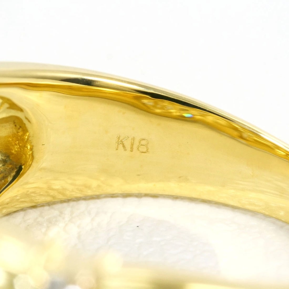 K18 GOLD RING DIAMOND - 5