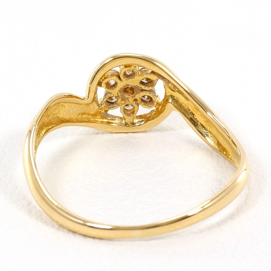 K18 GOLD RING DIAMOND - 3