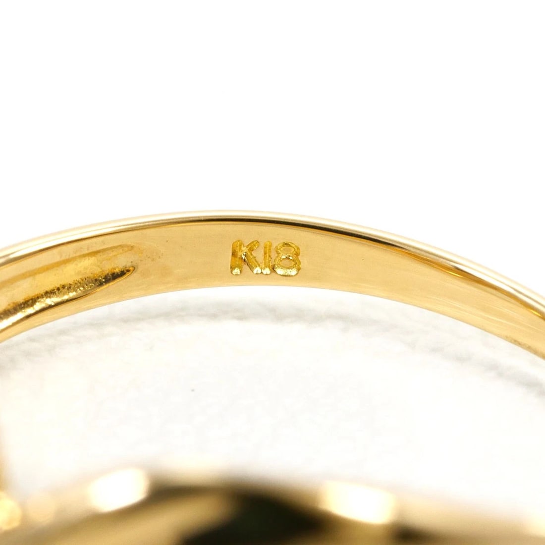 K18 GOLD RING DIAMOND - 4