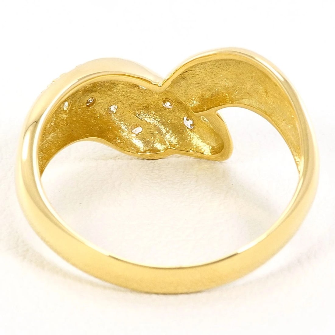 K18 GOLD RING DIAMOND - 4