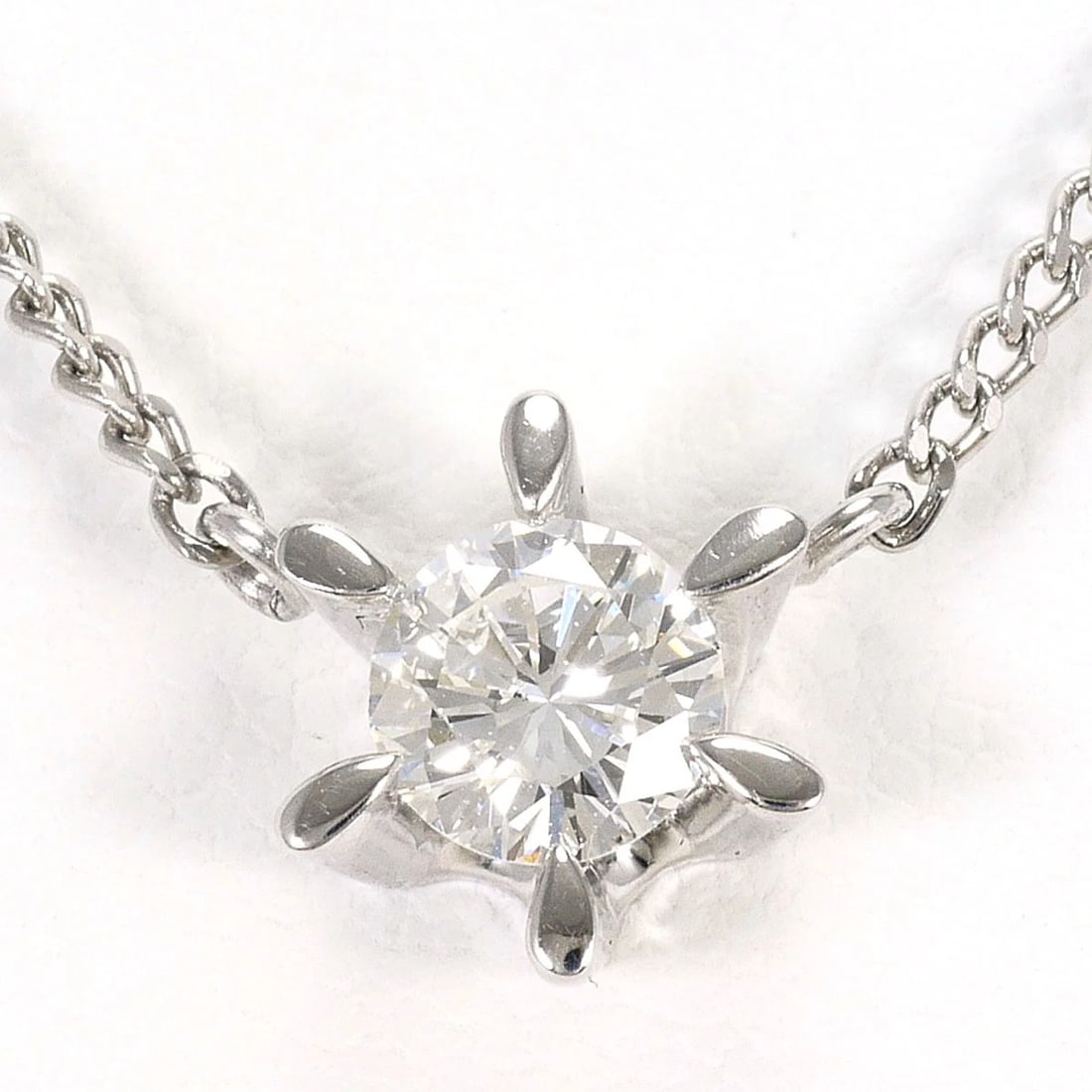 PT850 PLATINUM NECKLACE DIAMOND: PT850 Platinum Necklace Diamond Brand: No Brand Type/Style: Necklace Material: PT850/Platinum, Main Stone Natural Color: None Size: Top size?H:about9?W:about8mm(Top and Chain cannot be removed),
