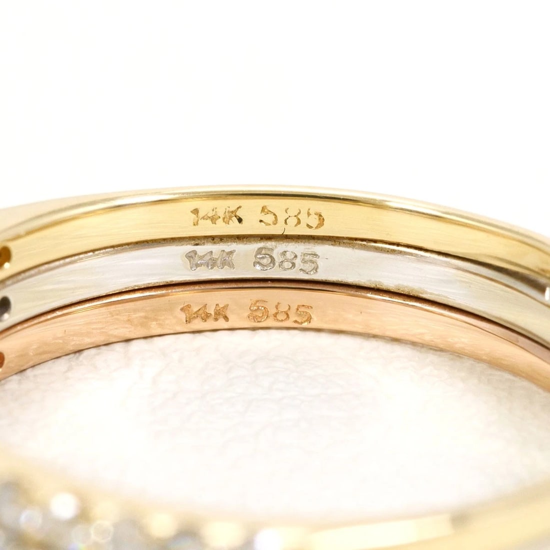 K14 GOLD RING DIAMOND - 4