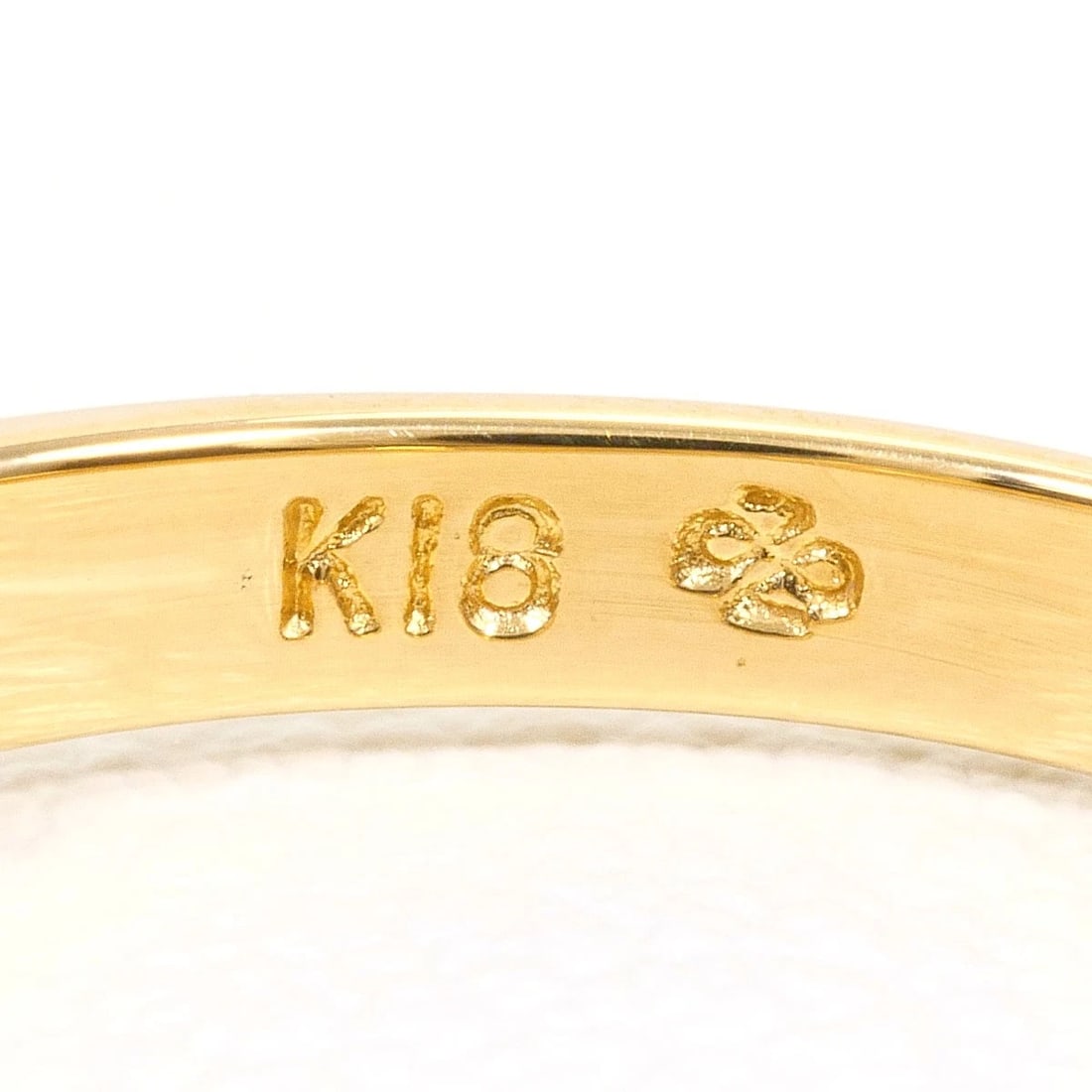 K18 GOLD RING DIAMOND - 4