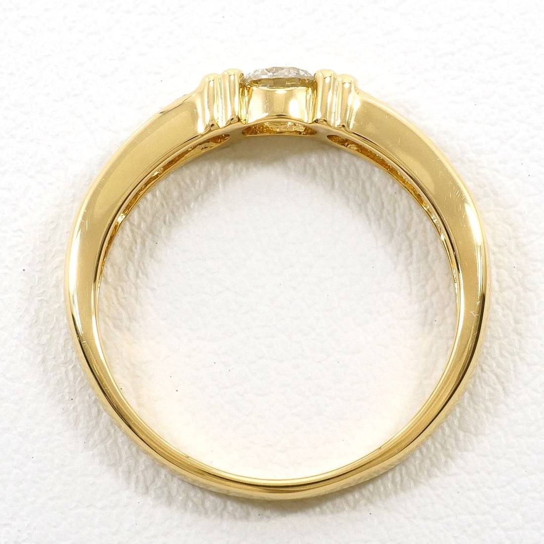 K18 GOLD RING DIAMOND - 2