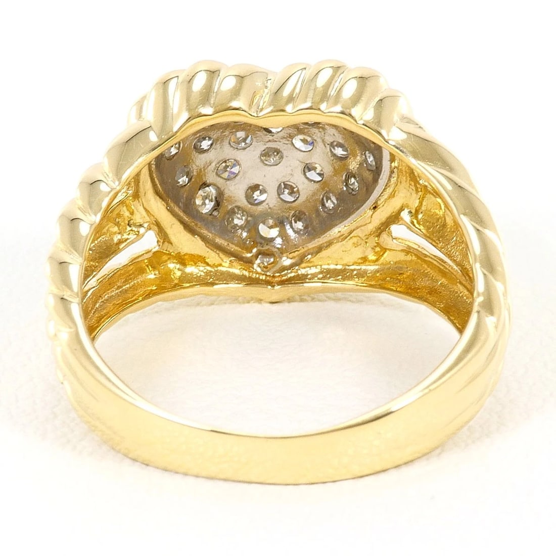 PT900 K18 RING DIAMOND - 4