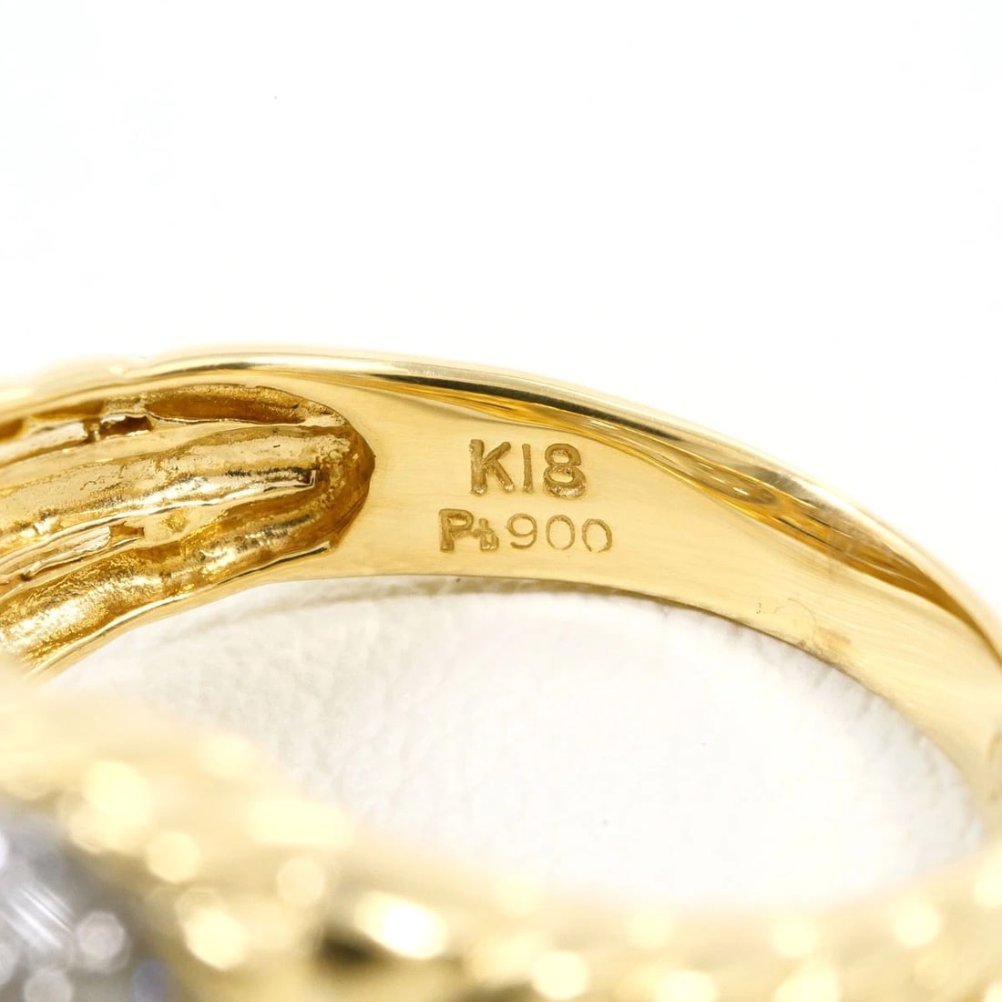 PT900 K18 RING DIAMOND - 5