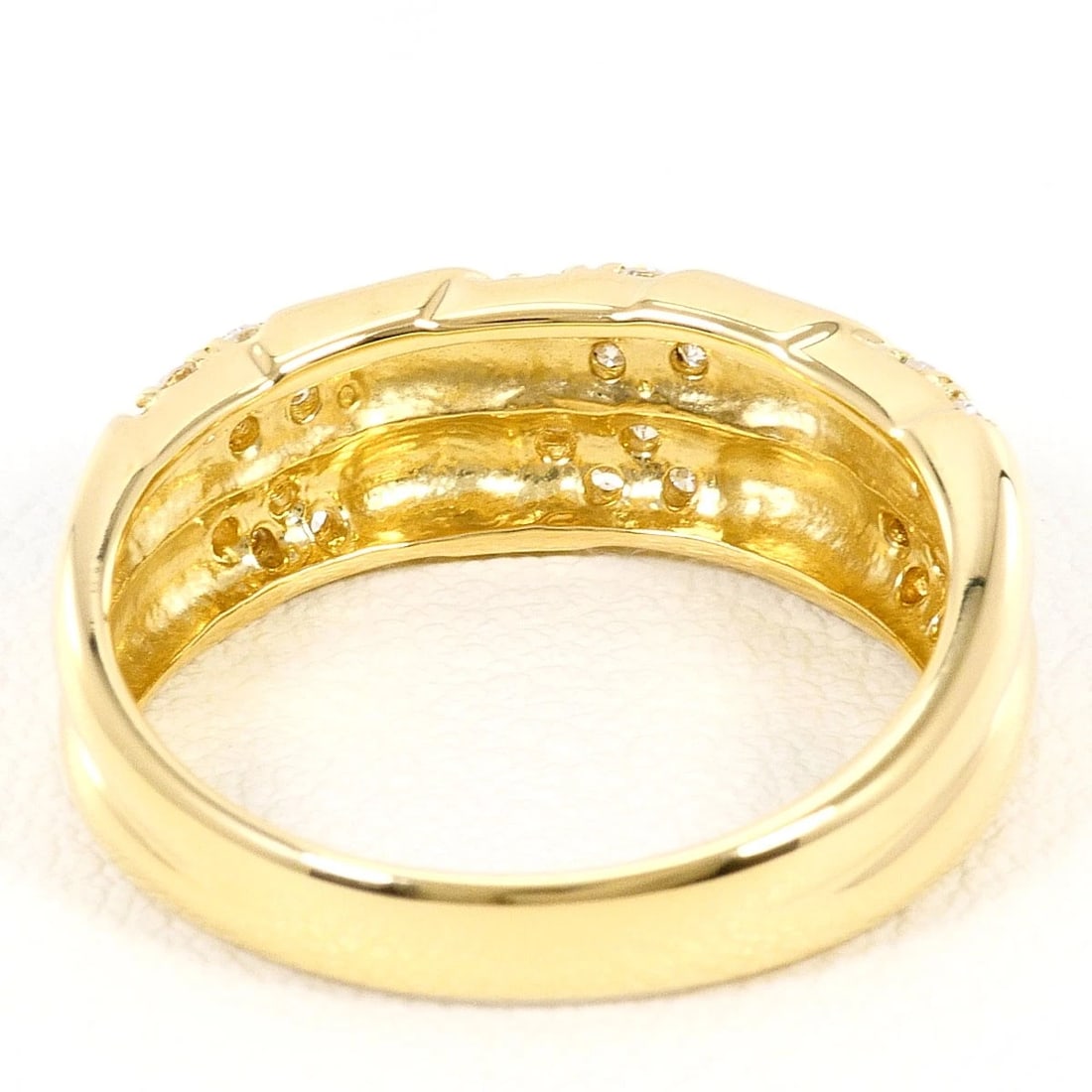 K18 GOLD RING DIAMOND - 4