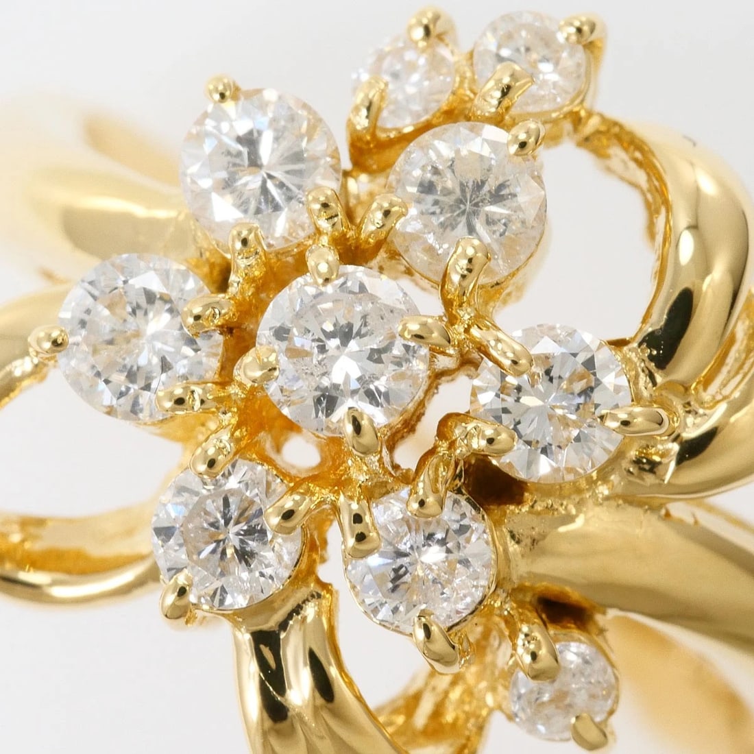 K18 GOLD RING DIAMOND - 2