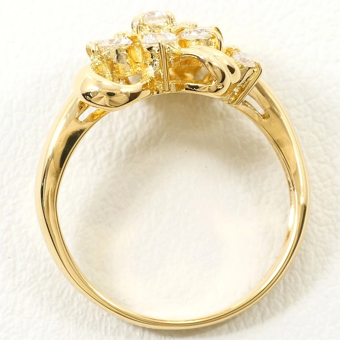 K18 GOLD RING DIAMOND - 3