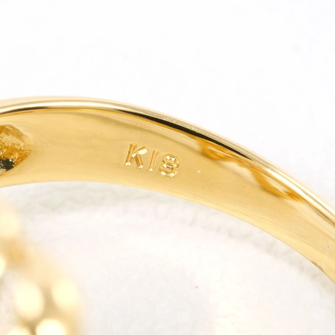 K18 GOLD RING DIAMOND - 5