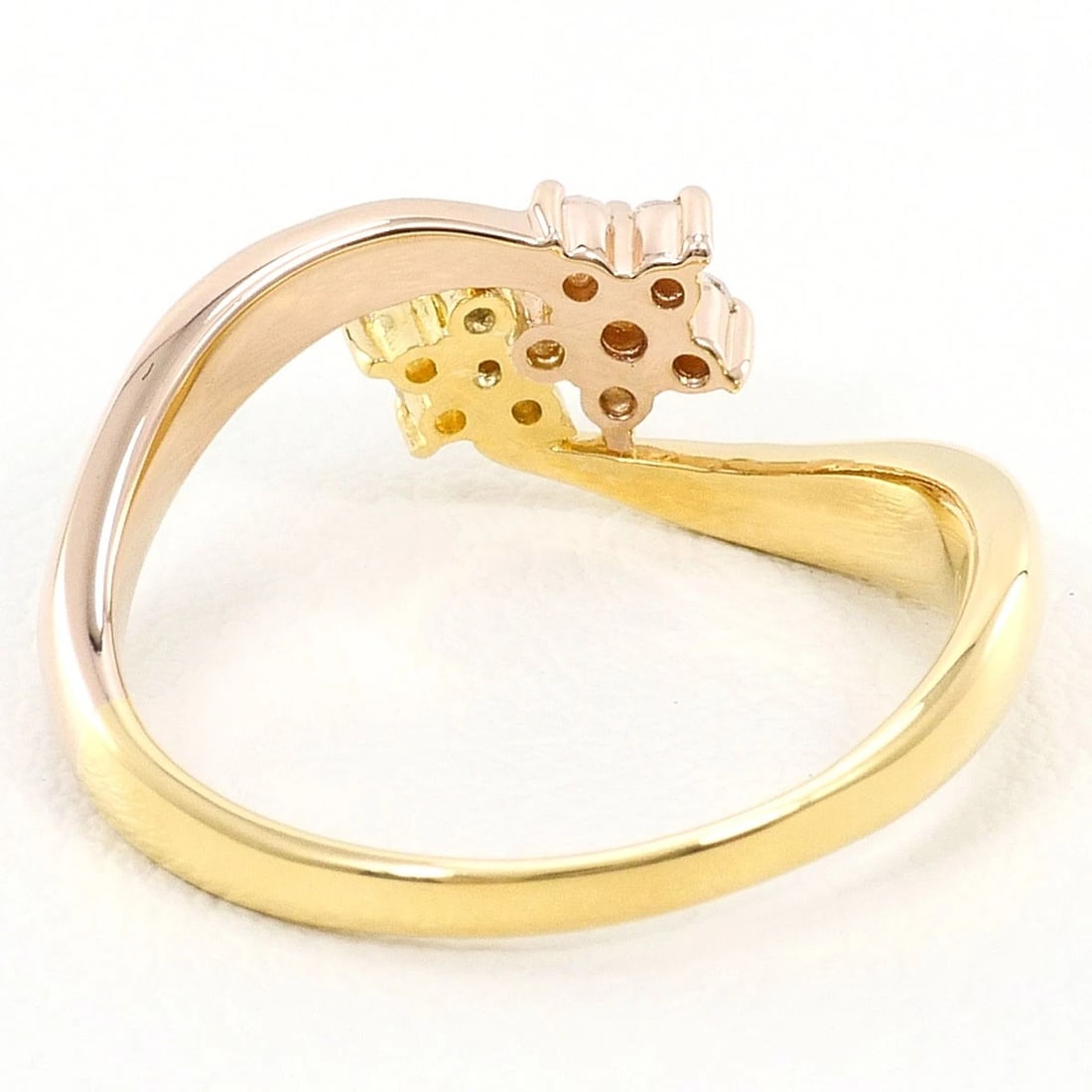 K18 GOLD RING DIAMOND - 4
