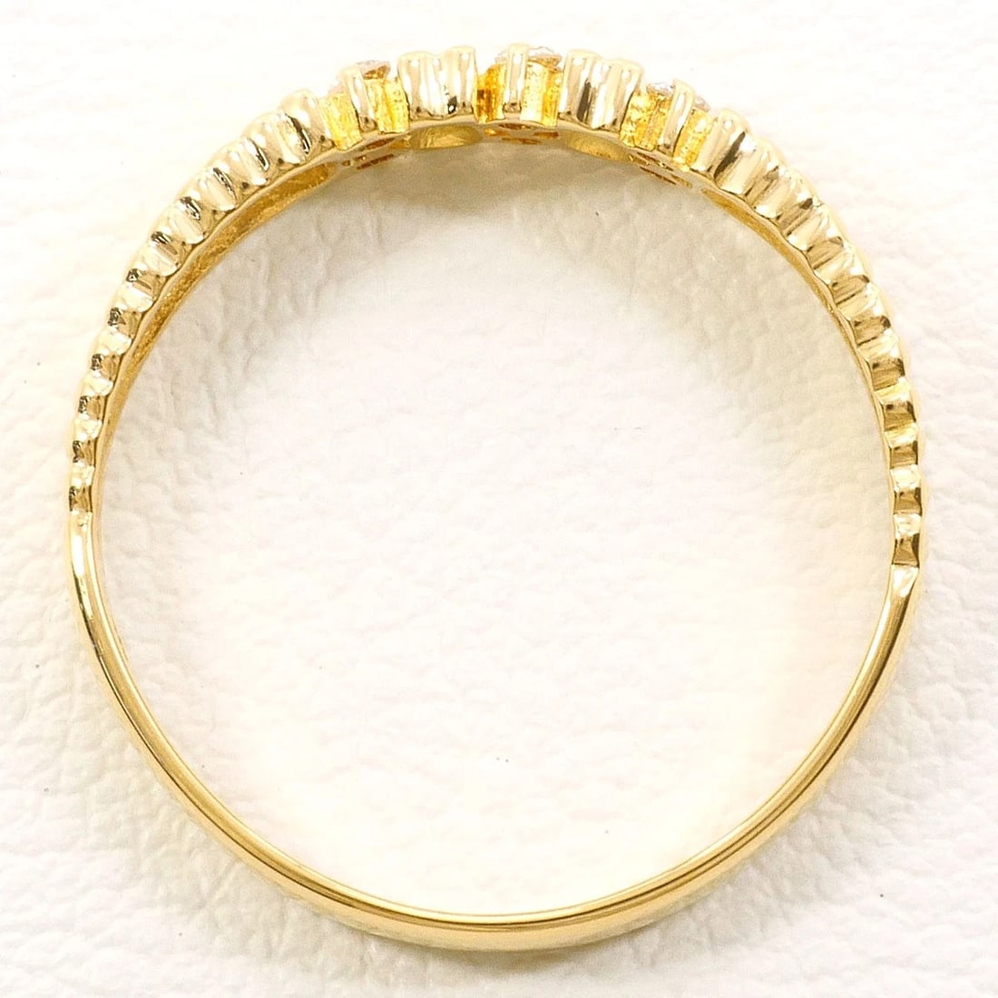 K18 GOLD RING DIAMOND - 2