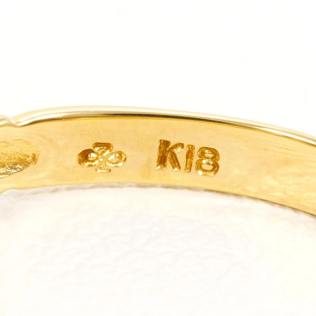 K18 GOLD RING DIAMOND - 4