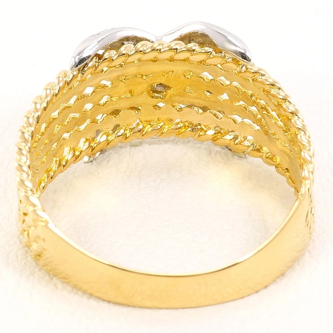 PT900 K18 RING DIAMOND - 3