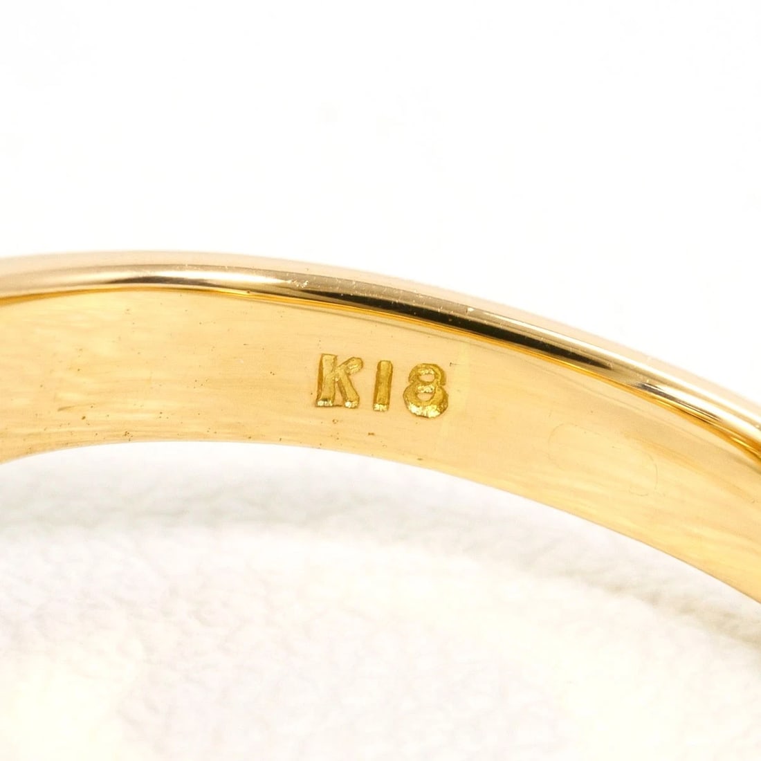 K18 GOLD RING JADE - 5