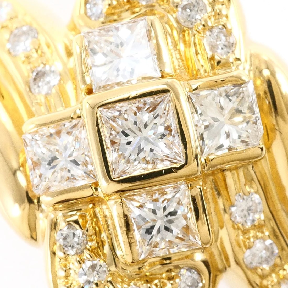 K18 GOLD RING DIAMOND - 2