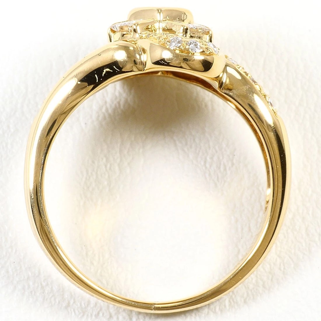 K18 GOLD RING DIAMOND - 3