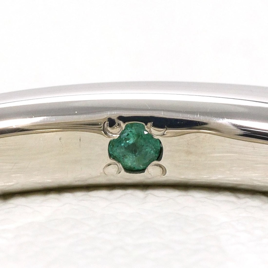 TRECENT PT950 PLATINUM RING EMERALD - 4