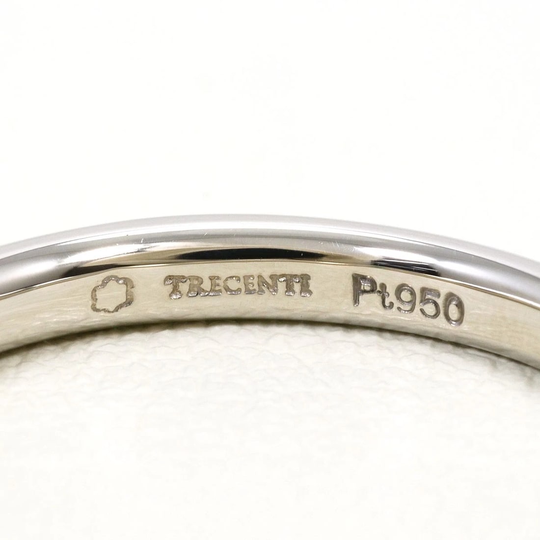 TRECENT PT950 PLATINUM RING EMERALD - 5